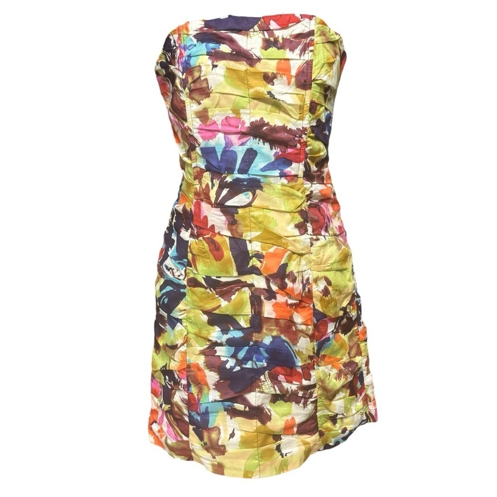 BB DAKOTA STRAPLESS RUCHED LINED MINI DRESS SIZE 8